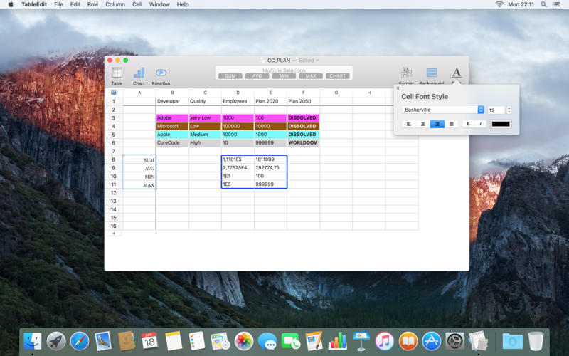 TableEdit 1.4.6 for Mac|Mac版下载 | 电子表格软件