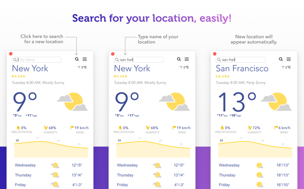 Weather Feel 1.2 for Mac|Mac版下载 | 天气应用