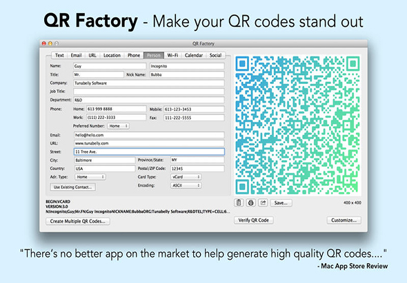 QR Factory 2.9.17 for Mac|Mac版下载 | 二维码制作软件