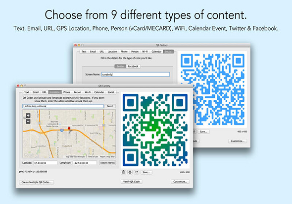 QR Factory 2.9.17 for Mac|Mac版下载 | 二维码制作软件