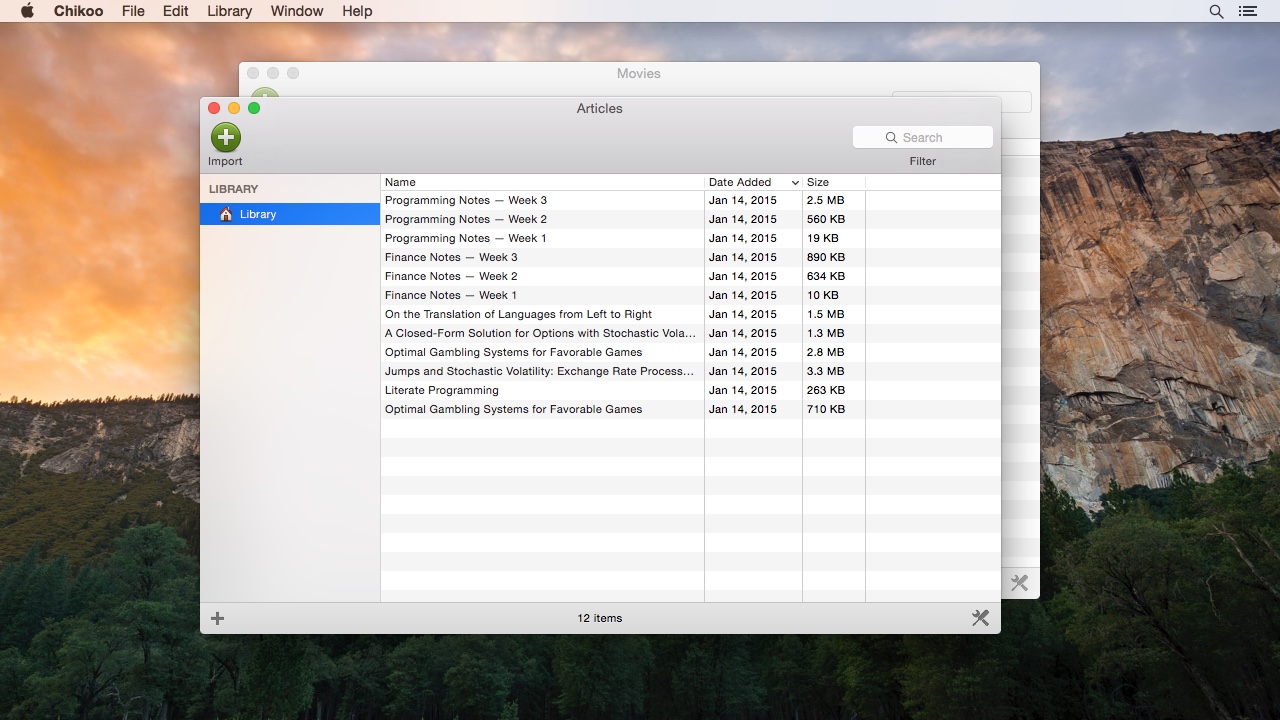 Chikoo 1.1 for Mac|Mac版下载 | 文件组织管理工具