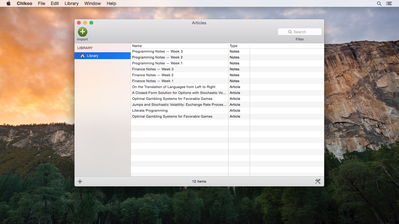Chikoo 1.1 for Mac|Mac版下载 | 文件组织管理工具