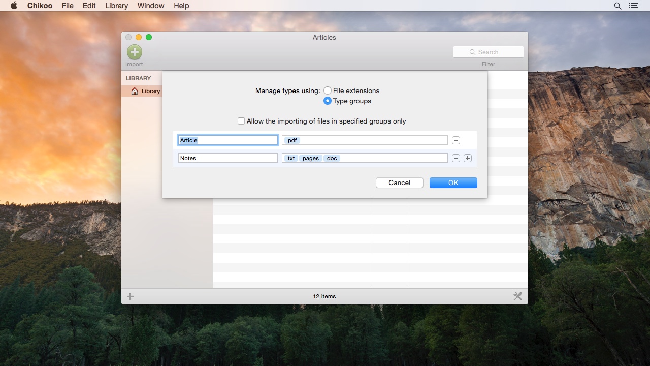 Chikoo 1.1 for Mac|Mac版下载 | 文件组织管理工具