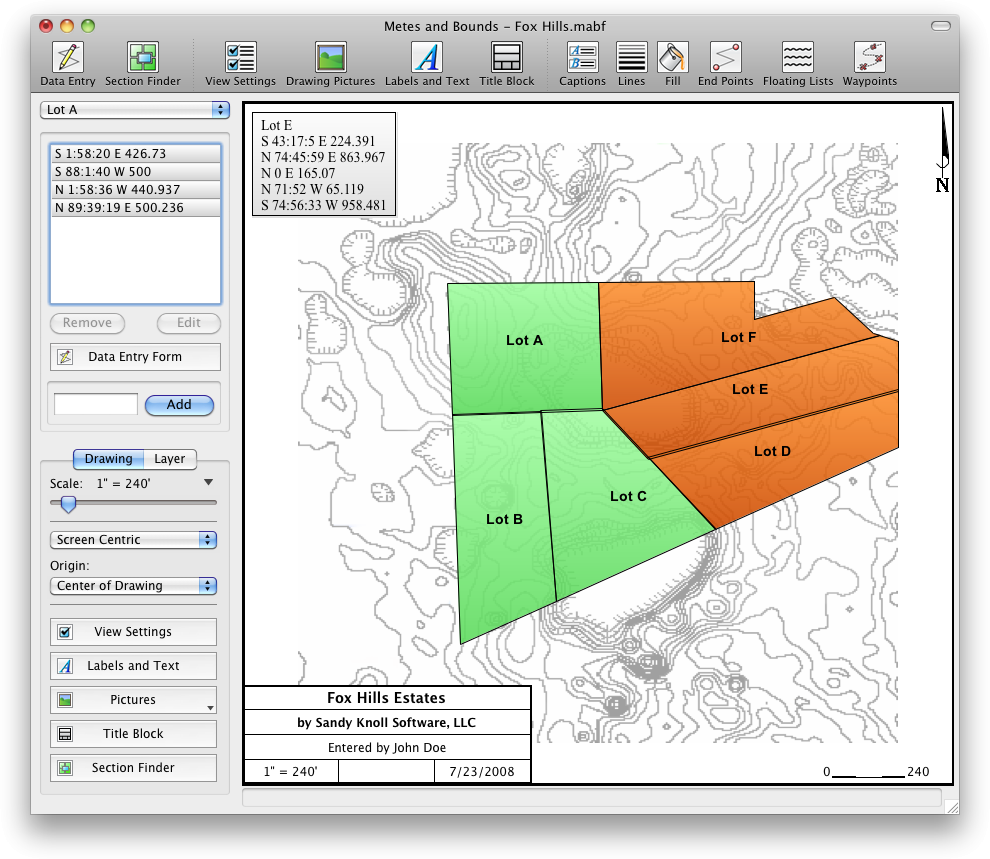 Metes and Bounds 5.6.0 for Mac|Mac版下载 | 自动计算面积