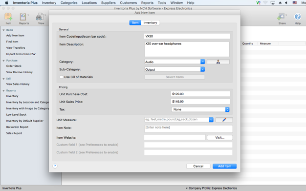 Inventoria Plus 6.0 for Mac|Mac版下载 | 库存管理软件