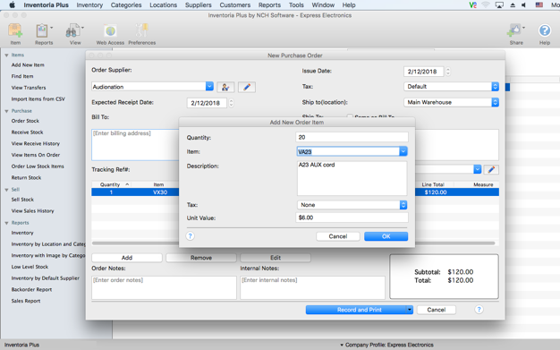 Inventoria Plus 6.0 for Mac|Mac版下载 | 库存管理软件