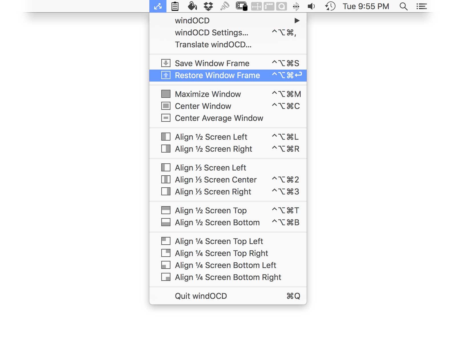 windOCD 1.6 for Mac|Mac版下载 | 窗口排列布局工具