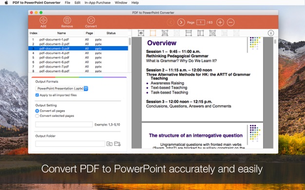 PDF to PowerPoint Converter 6.2.1 for Mac|Mac版下载 | PDF格式转换工具