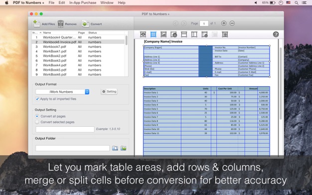 PDF to Numbers Converter 6.2.1 for Mac|Mac版下载 | PDF格式转换工具
