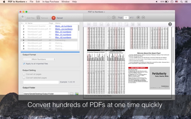 PDF to Numbers Converter 6.2.1 for Mac|Mac版下载 | PDF格式转换工具