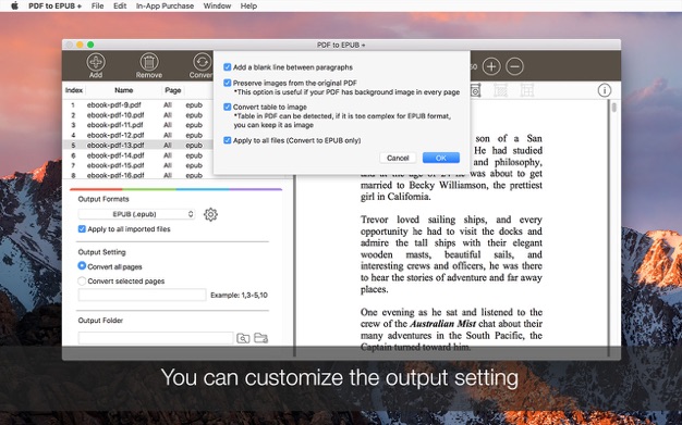 PDF to EPUB Converter 6.2.1 for Mac|Mac版下载 | 电子书格式转换工具