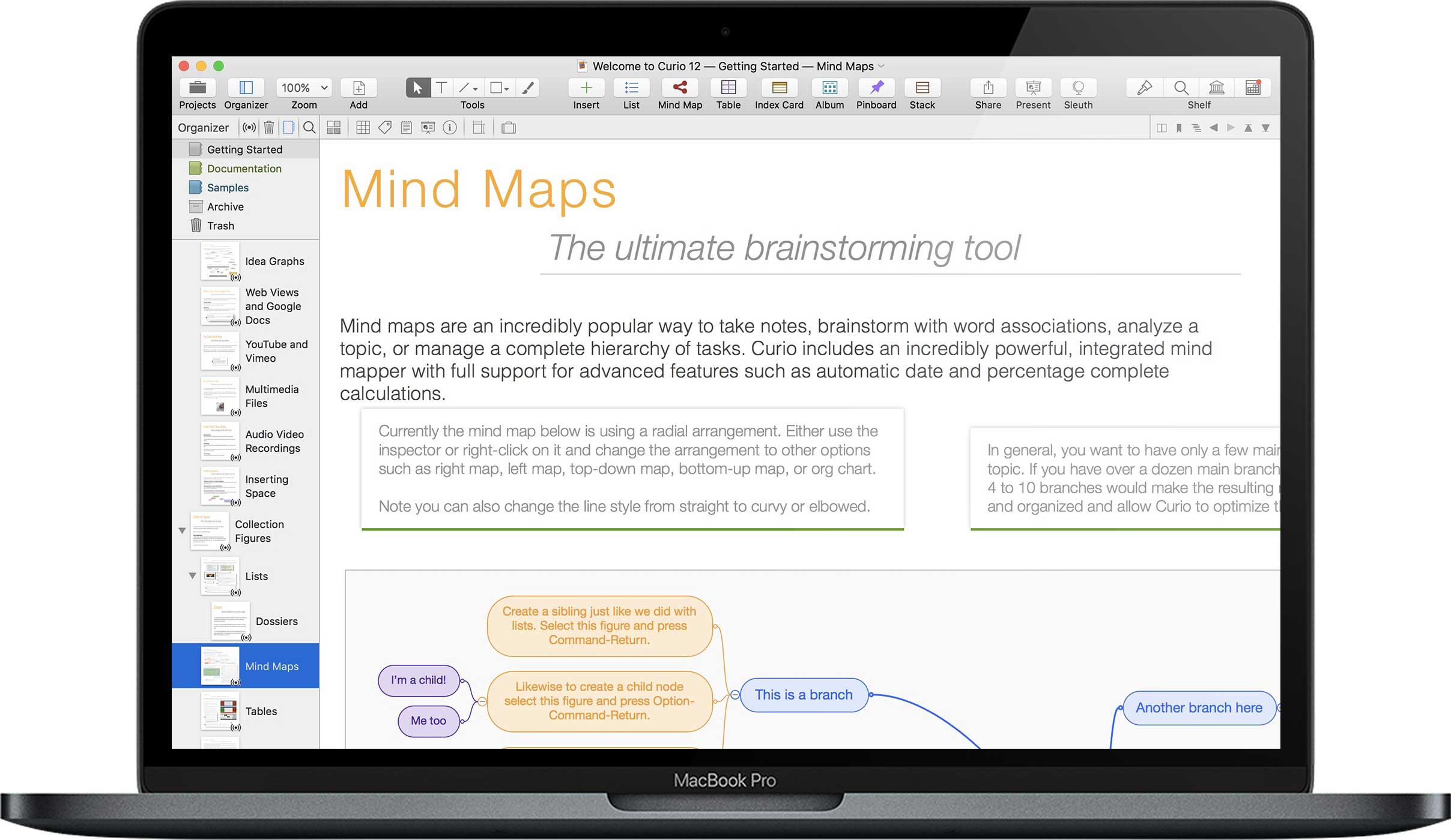 Curio Pro 13.2 for Mac|Mac版下载 | 思维导图软件