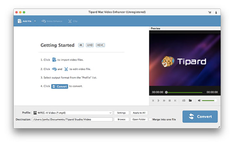 Tipard Mac Video Enhancer 9.1.22 for Mac|Mac版下载 | 视频增强软件