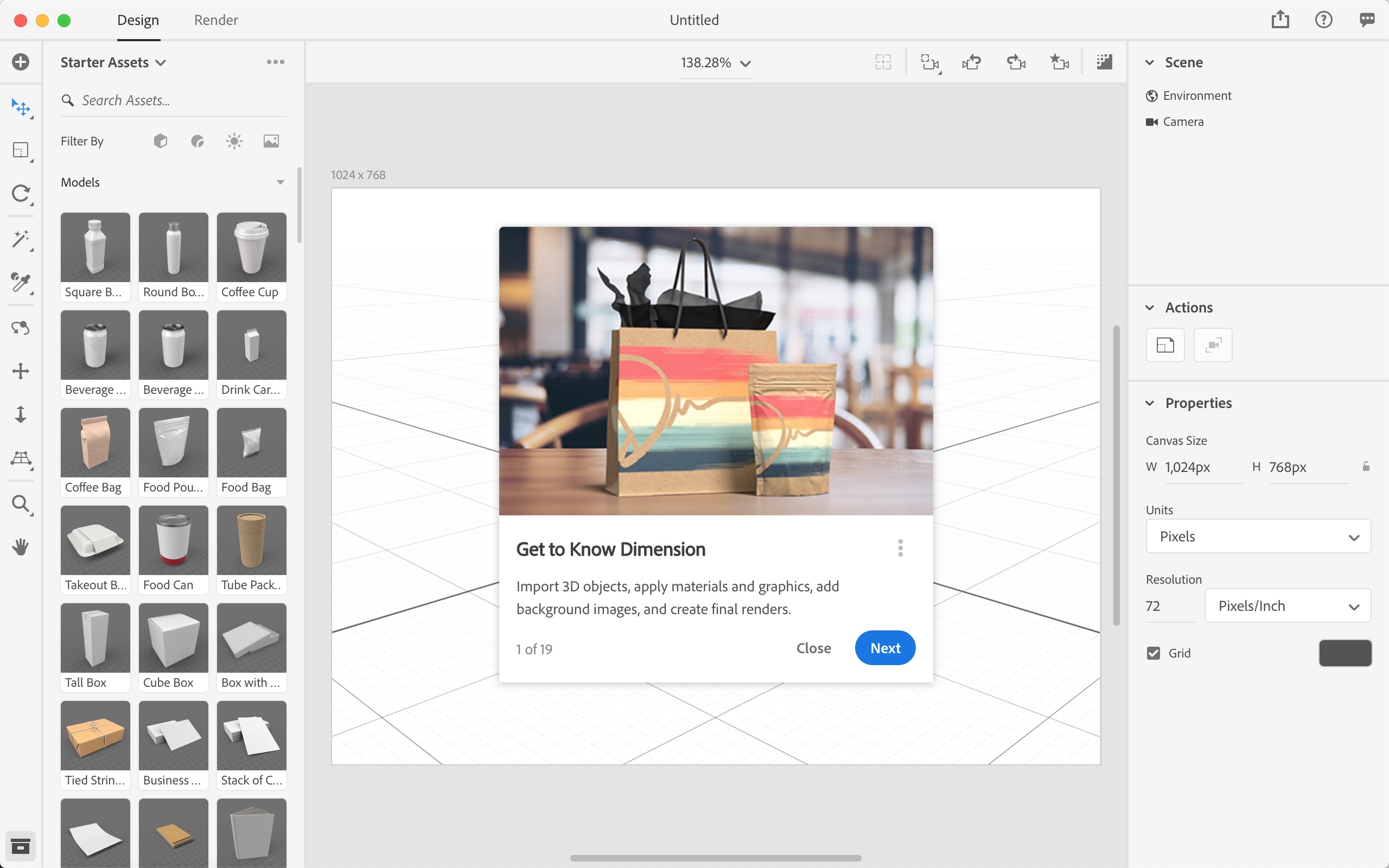 Adobe Dimension CC 2019 2.3.1 for Mac|Mac版下载 | DN CC 2019