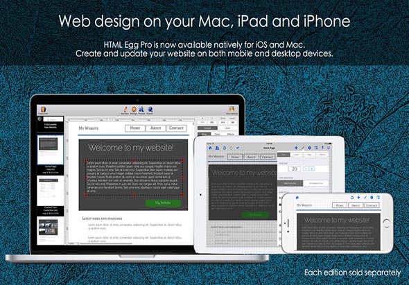 HTML Egg Pro 7.80.9.1 for Mac|Mac版下载 | 网页制作软件