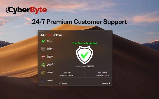 Antivirus CyberByte Pro 3.4.1 for Mac|Mac版下载 | 杀毒软件
