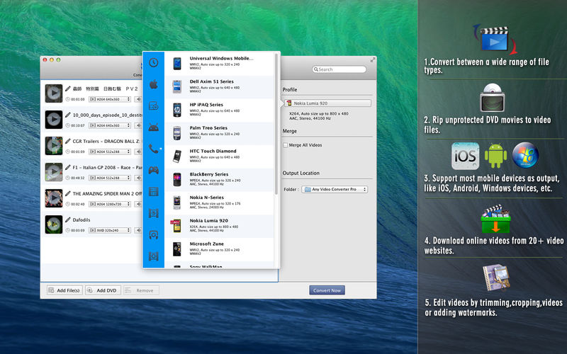 Any Video Converter Pro 7.2.0 for Mac|Mac版下载 | 万能视频转换器