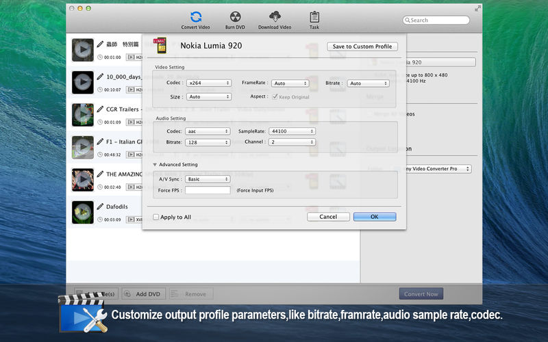 Any Video Converter Pro 7.2.0 for Mac|Mac版下载 | 万能视频转换器