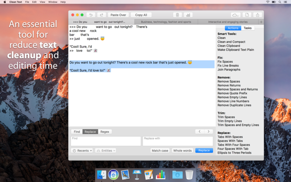 Clean Text 7.9 for Mac|Mac版下载 | 文本格式处理工具