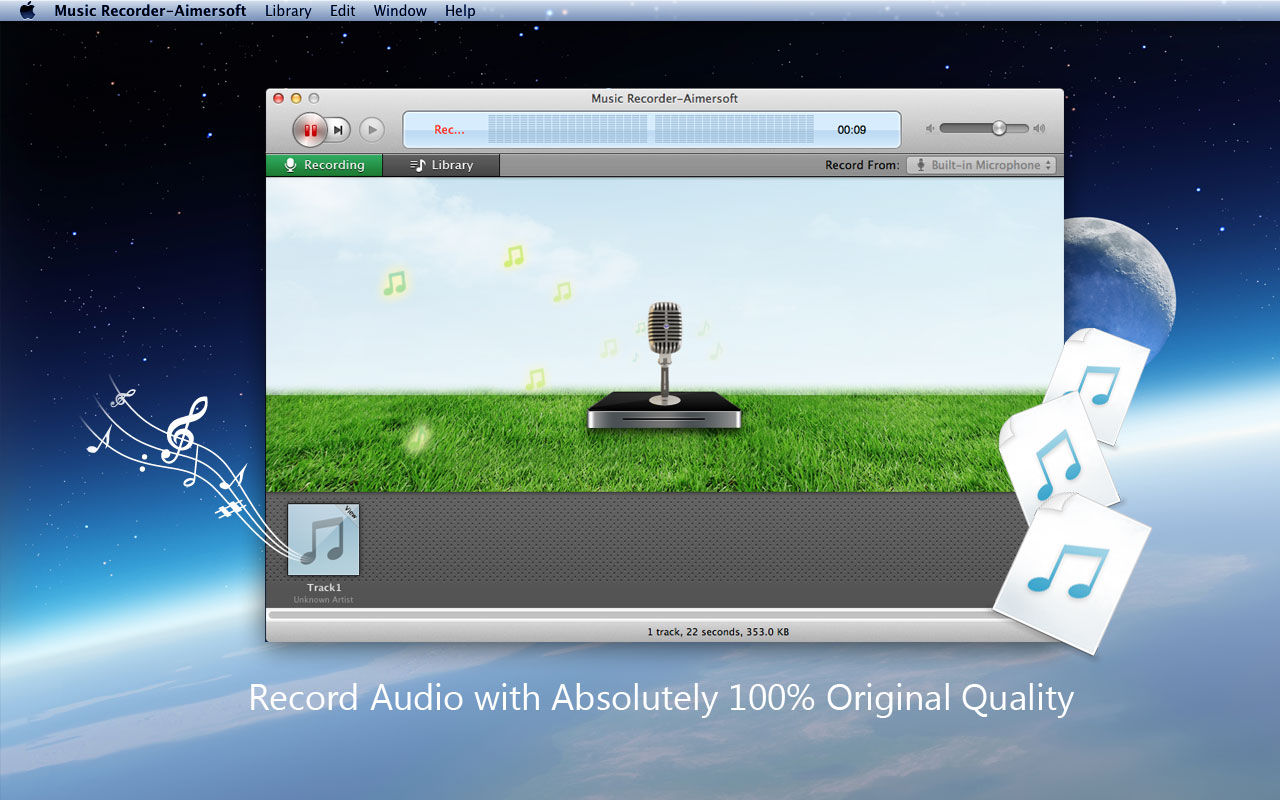 Aimersoft Music Recorder 2.4.3 for Mac|Mac版下载 | 录音软件