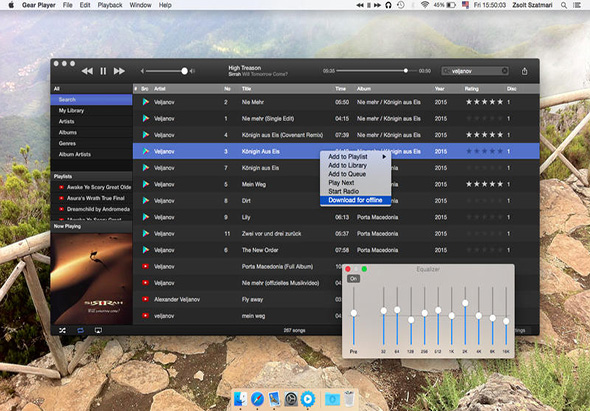 Gear Player 2.2.38 for Mac|Mac版下载 | 谷歌及Youtube音乐播放器