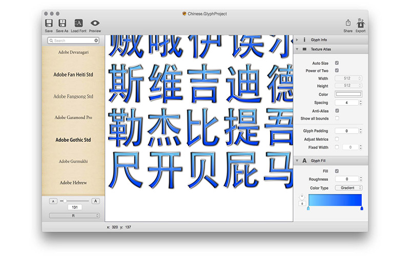 Glyph Designer 2.1 for Mac|Mac版下载 | 字体设计工具