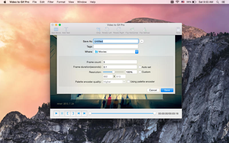 Video to GIF Pro 2.1.0 for Mac|Mac版下载 | 将视频转换成Gif