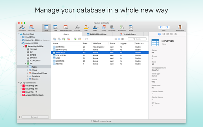 Navicat for Oracle 12.1.13 for Mac|Mac版下载 | Oracle数据库管理和开发工具