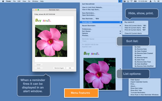MenuMinder 4.5.1 for Mac|Mac版下载 | 任务提醒工具