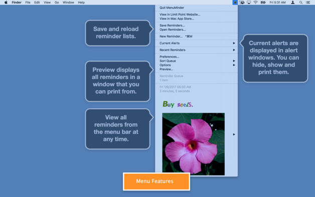 MenuMinder 4.5.1 for Mac|Mac版下载 | 任务提醒工具