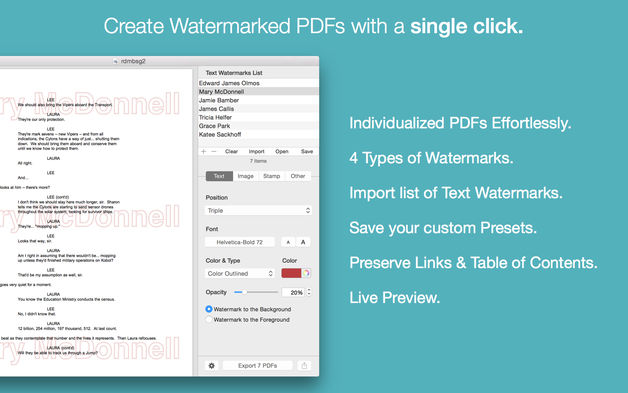 PDF Watermarker 3.9 for Mac|Mac版下载 | 为PDF添加水印