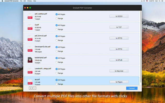 Enolsoft PDF Converter 4.1.0 for Mac|Mac版下载 | PDF格式转换