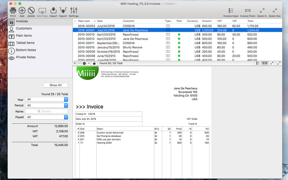 Invoices 3 3.2 for Mac|Mac版下载 | 发票创建及管理软件