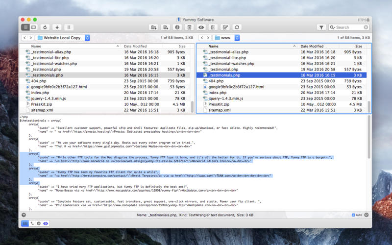 Yummy FTP Pro 2.0.5 for Mac|Mac版下载 | FTP客户端