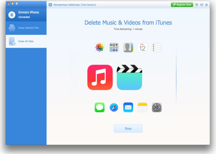 Wondershare SafeEraser 3.8.1 for Mac|Mac版下载 | 完全擦除IOS设备所有数据