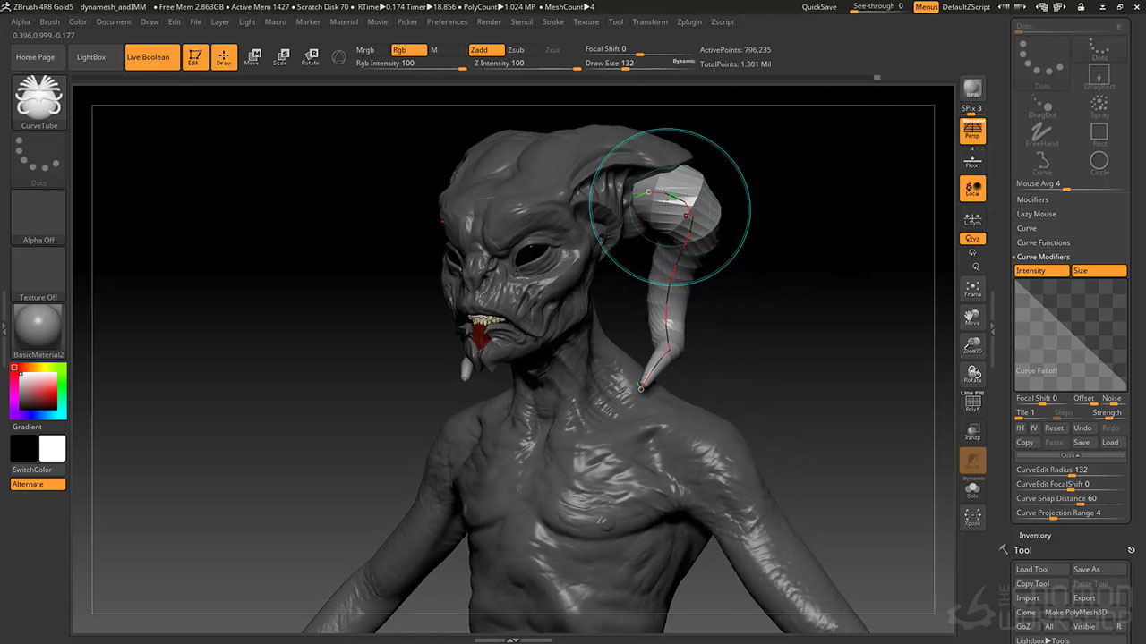 ZBrush 2018 4R8 for Mac|Mac版下载 | 数字雕刻绘画软件