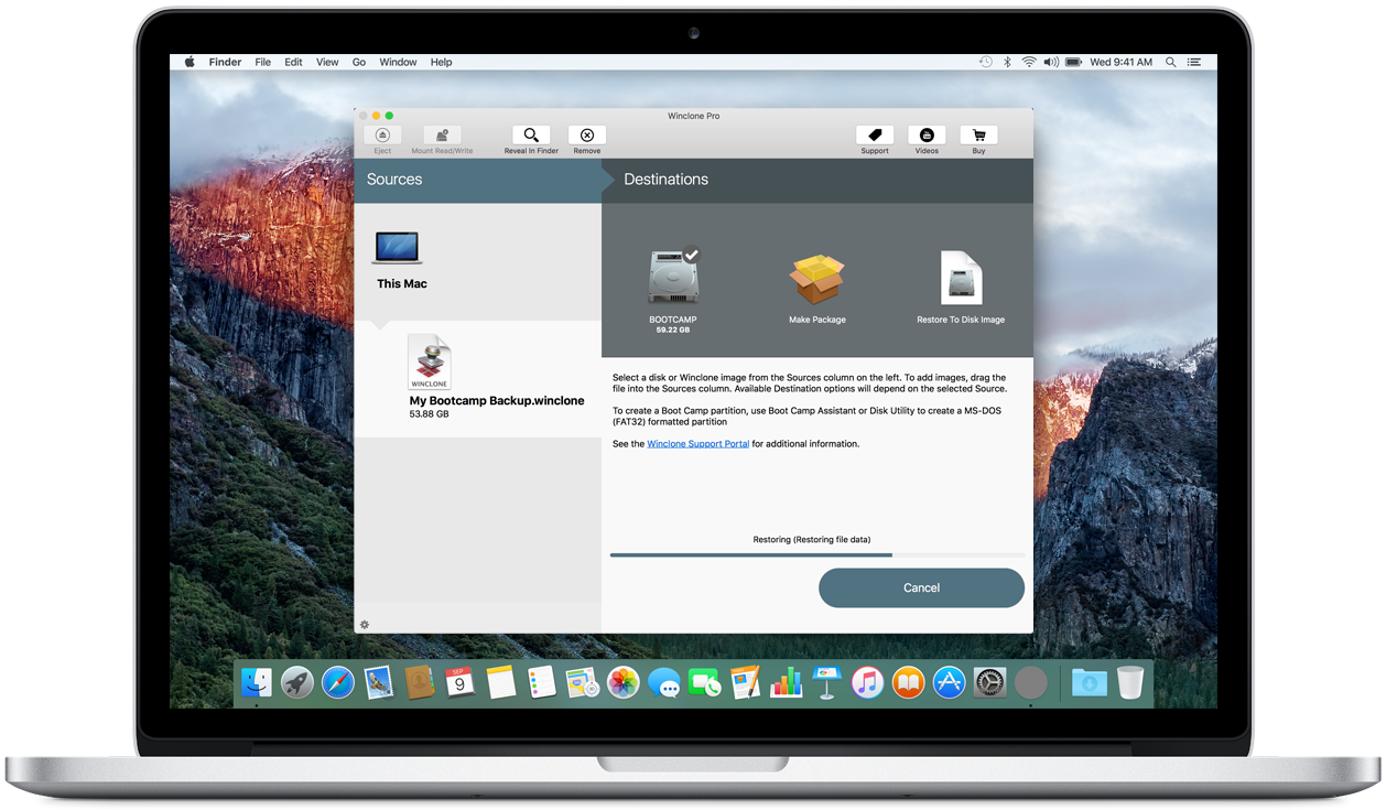 Winclone Pro 6 6.2.1 for Mac|Mac版下载 | 备份Bootcamp分区
