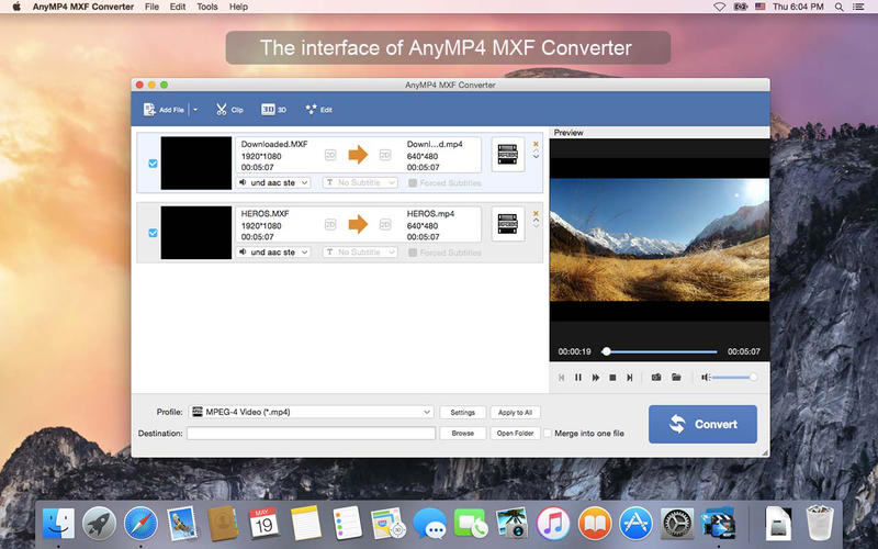 AnyMP4 MXF Converter 8.1.12 for Mac|Mac版下载 | MXF视频转换软件