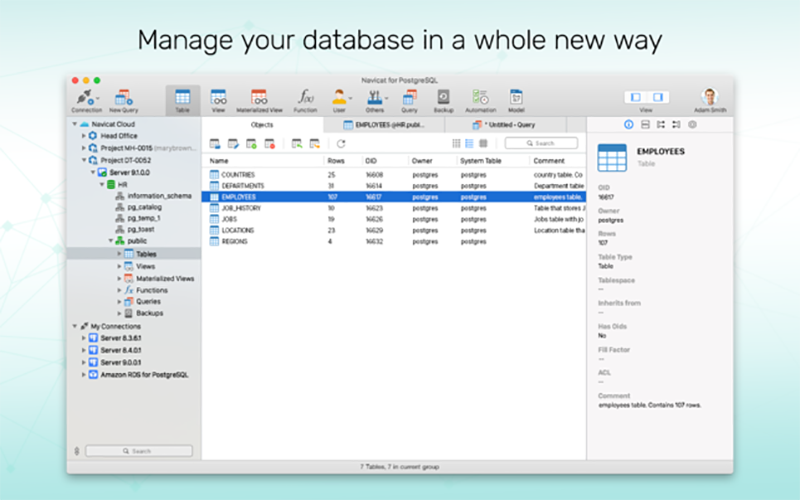 Navicat 12 for PostgreSQL 12.0.21 for Mac|Mac版下载 | PostgreSQL数据库管理和开发工具