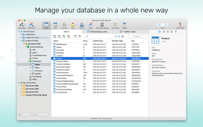 Navicat 12 for SQL Server 12.0.21 for Mac|Mac版下载 | 数据库管理工具