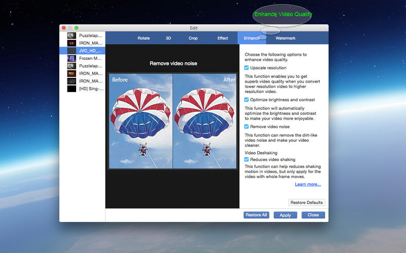 超级视频增强器-最简单的视频美化编辑器 1.0.73 for Mac|Mac版下载 | Super Video Enhancer