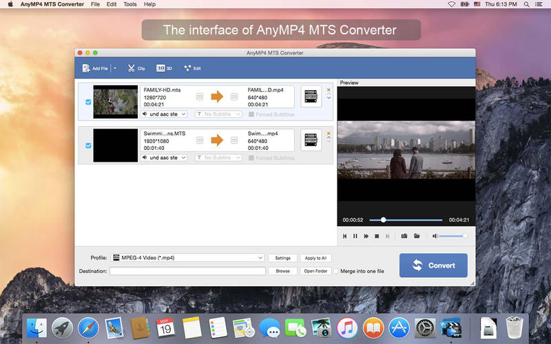 AnyMP4 MTS Converter 8.1.16 for Mac|Mac版下载 | MTS视频转换器