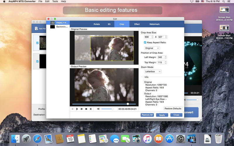 AnyMP4 MTS Converter 8.1.16 for Mac|Mac版下载 | MTS视频转换器