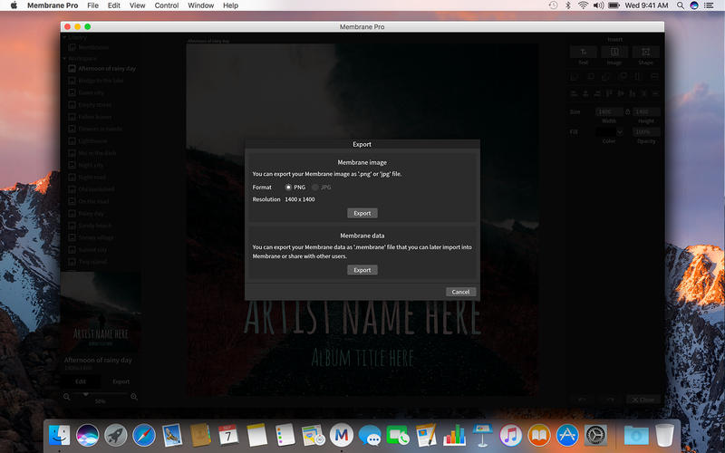 Membrane Pro 1.2.0 for Mac|Mac版下载 | 创建专辑封面应用