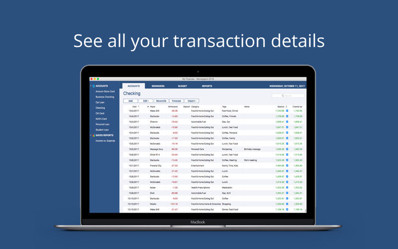Moneyspire 2018 18.0.6 for Mac|Mac版下载 | 个人理财软件