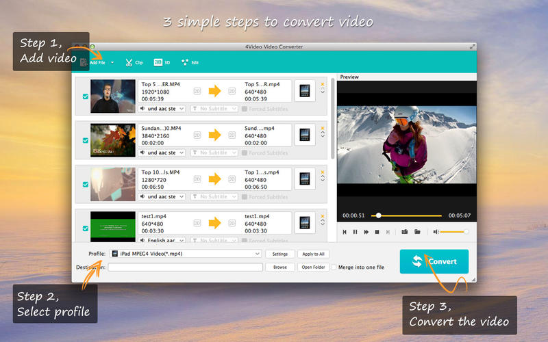 4Video Video Converter 5.1.59 for Mac|Mac版下载 | 视频转换软件