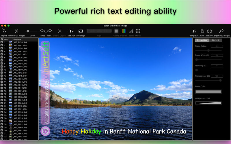 Batch Watermark Image 1.2.0 for Mac|Mac版下载 | 图片加水印工具