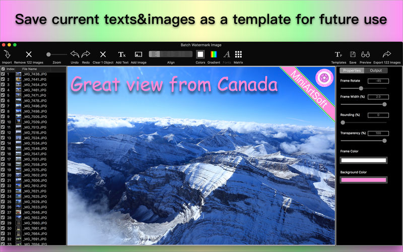 Batch Watermark Image 1.2.0 for Mac|Mac版下载 | 图片加水印工具
