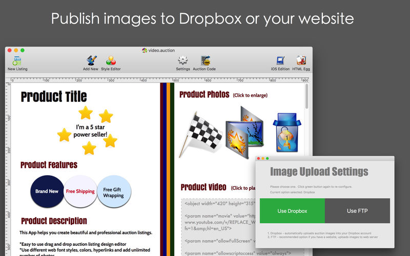 Auction Listing Designer Pro 5.84.1 for Mac|Mac版下载 | 拍卖列表设计编辑工具