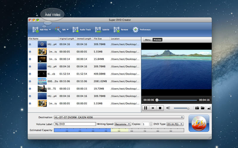 Super DVD Creator-Burn Any Video to DVD 6.1.33 for Mac|Mac版下载 | DVD刻录应用